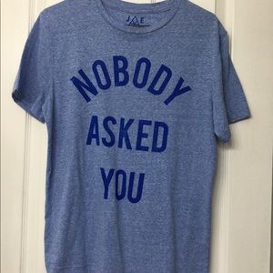 Men’s small blue JEM collective T-shirt never worn